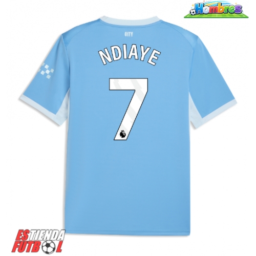 Manchester City Iliman Ndiaye #7 Primera Equipación 2026-27 Manga Corta